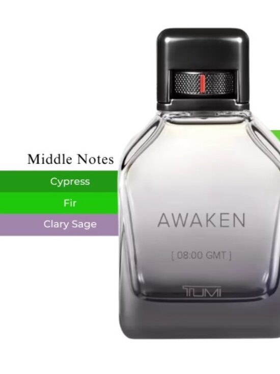 TUMI Awaken 08:00 GMT Body Wash,Citrus Woody Aromatic Cedar-Travel50ml,1.7oz-NEW - Picture 7 of 12